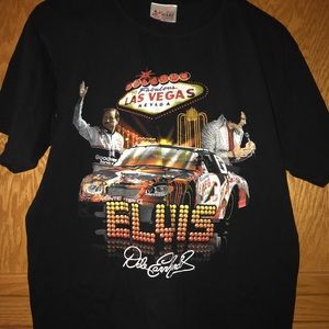 Vintage Elvis Dale Earnhardt NASCAR Las Vagas L